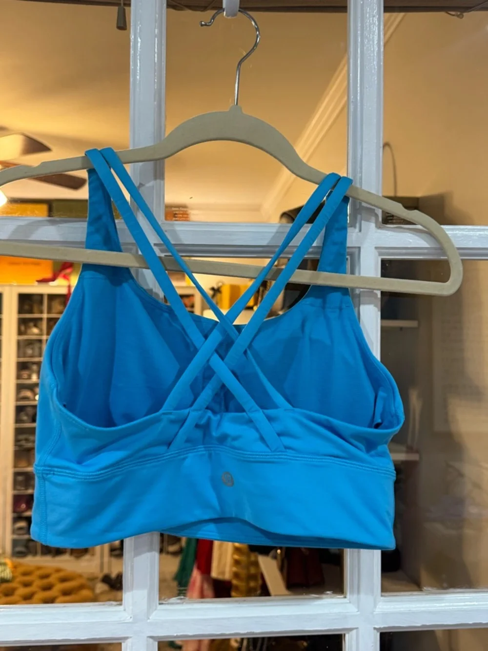 🩵 lululemon athletica Blue Strappy Crossback Sports Bra Top 🩵